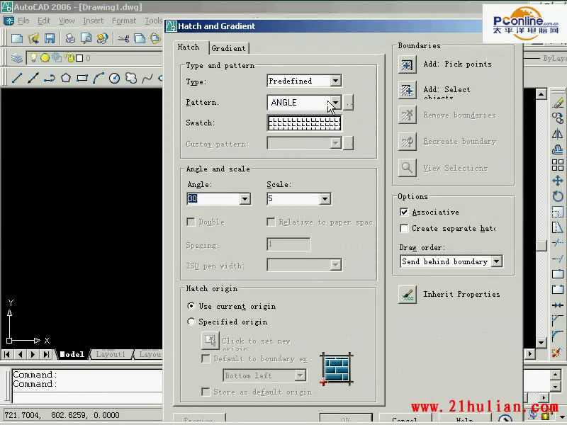 CAD2006填充命令教程2